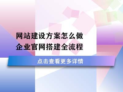 网站建设方案怎么做？企业官网搭建全流程